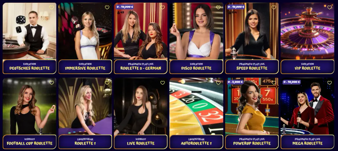 Jeux de roulette en direct du casino Fr Spin Granny
